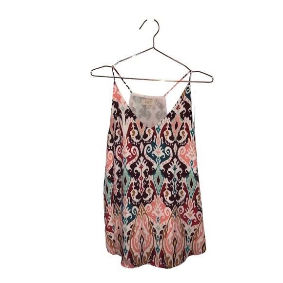 LOFT Outlet V-Neck Lined Tank Top Blouse - Size Small - Picture 1 of 5